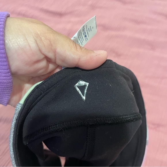 Ivivva Black Shorts with Pink and Gray Waistband reversible - Picture 6 of 8